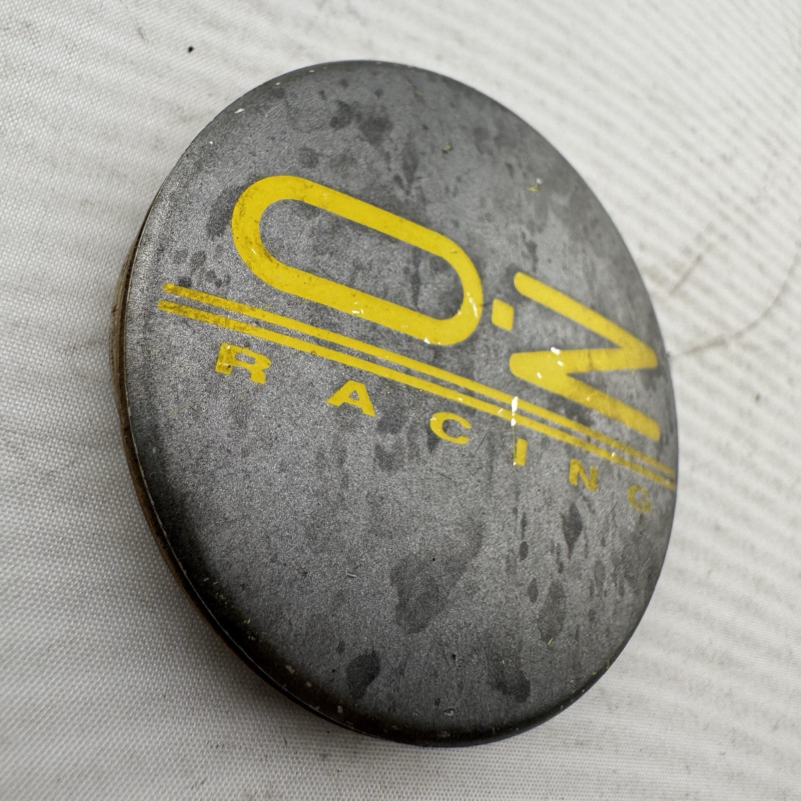 OZ RACING WHEELS Center Cap Wheel Hub Cover M582 Good Clips GRAY & YELLOW