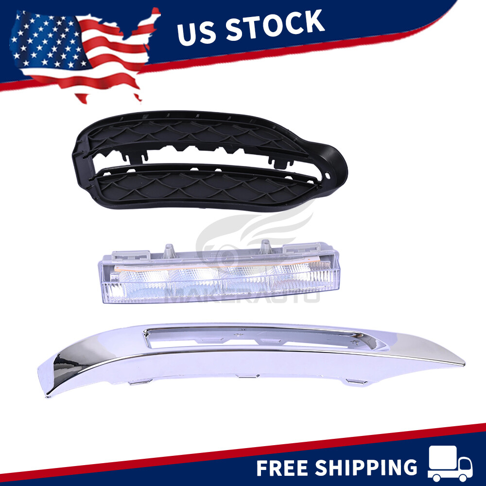 3Pcs Right Fog Driving Light Assembly For Mercedes Benz X204 GLK350 2013-2015