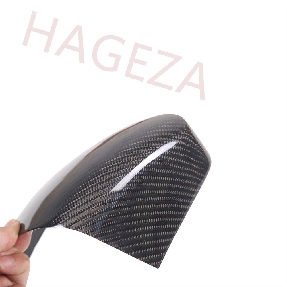Dry Real Carbon Fiber Side Rearview Mirror Caps Trim For Jaguar F-TYPE 2013-2025