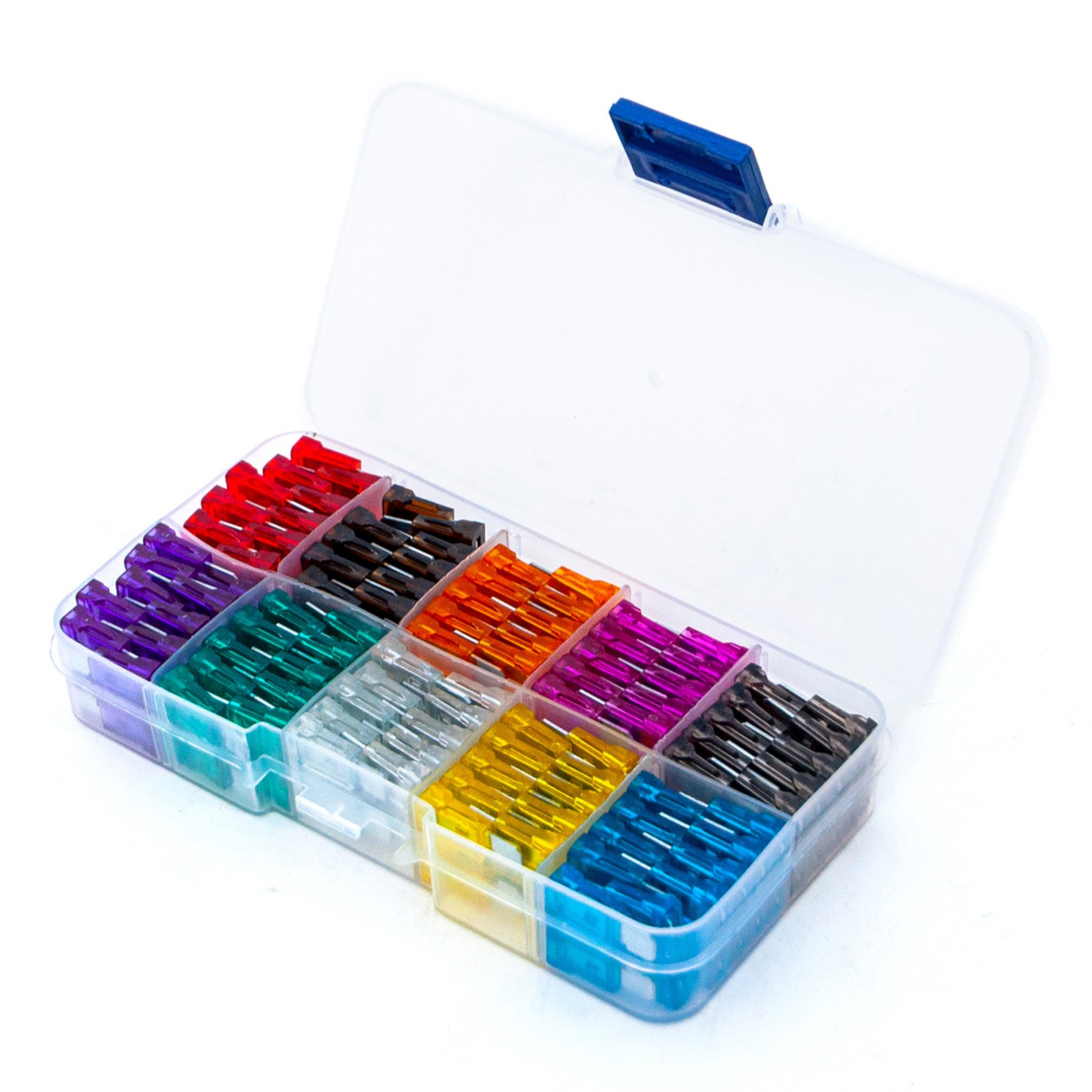 100Pcs Automobile Fuse Middle Piece Fuse Assortment Box For Car Medium y