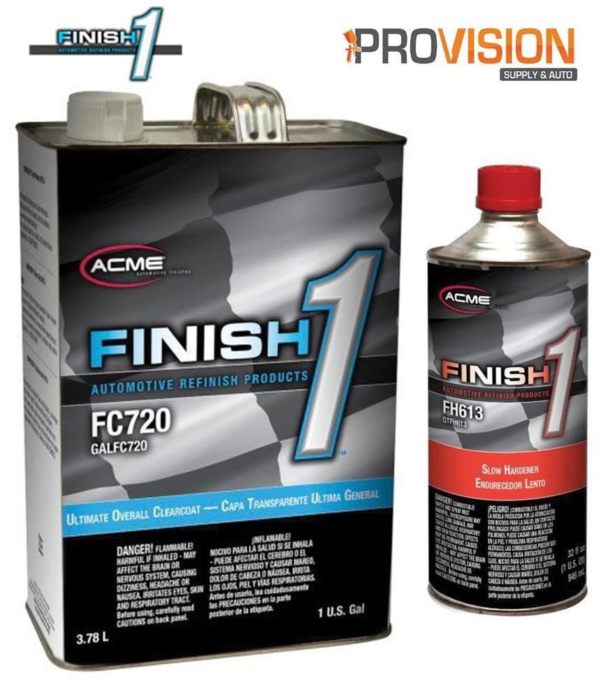 Sherwin Williams Finish 1 FC720 2K Urethane Clearcoat Slow Hardener FH613 4:1