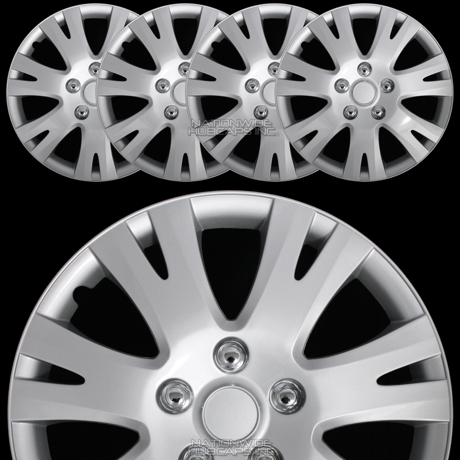 4 fits Mazda 6 and 3 2003-2016 Hub Caps 16″ Full Set Wheel Covers fit Steel Rims