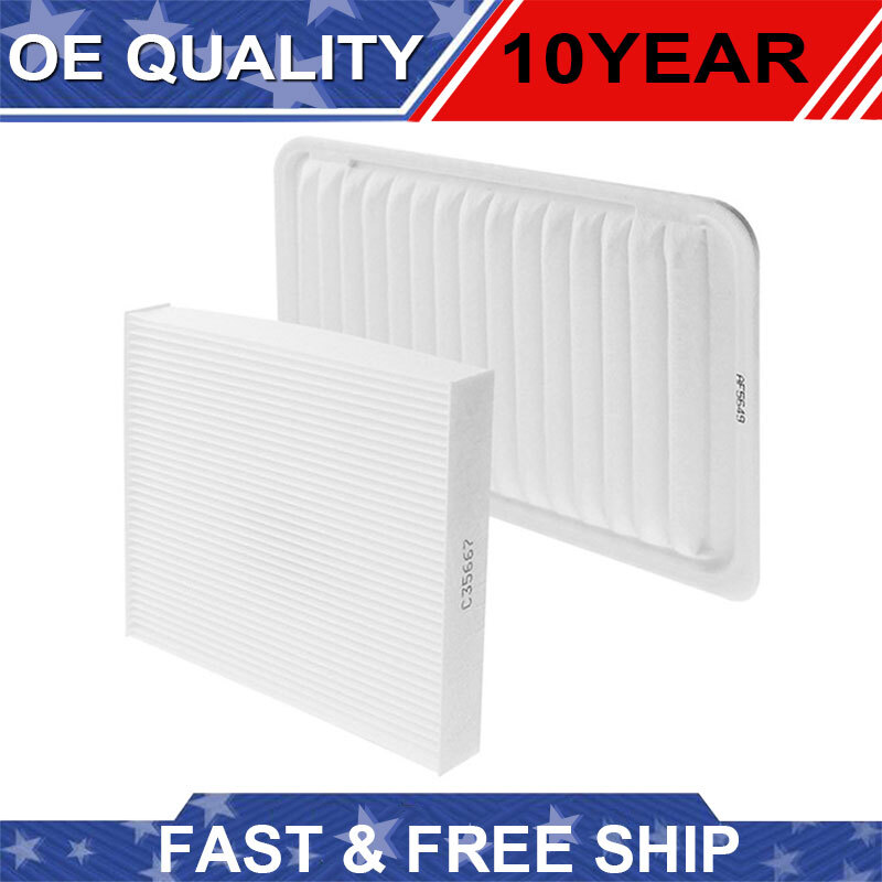 Engine & Cabin Air Filter Combo Kit For 2007-2017 Toyota Camry 2009-2016 Venza