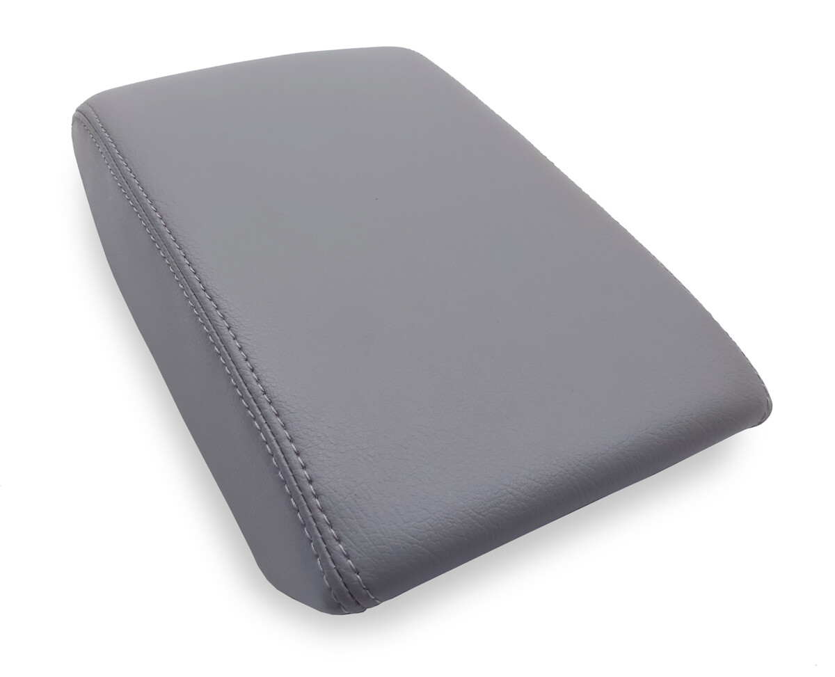 Console Lid Armrest Cover PVC Leather for Subaru Forester 2019-2020 Gray