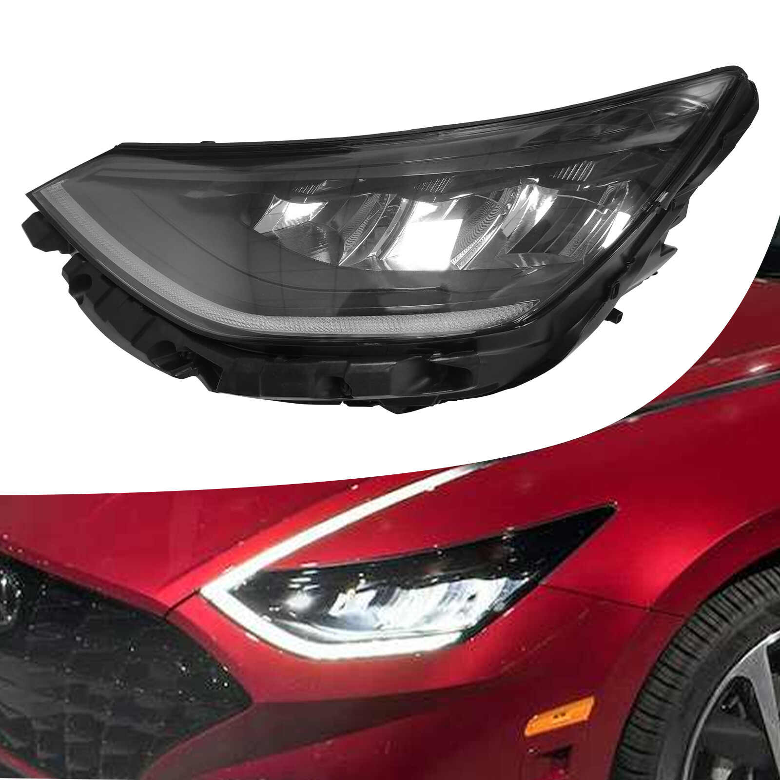 Headlight Replacement Fits For 2020 21 2022 Hyundai Sonata FULL LED Driver Side