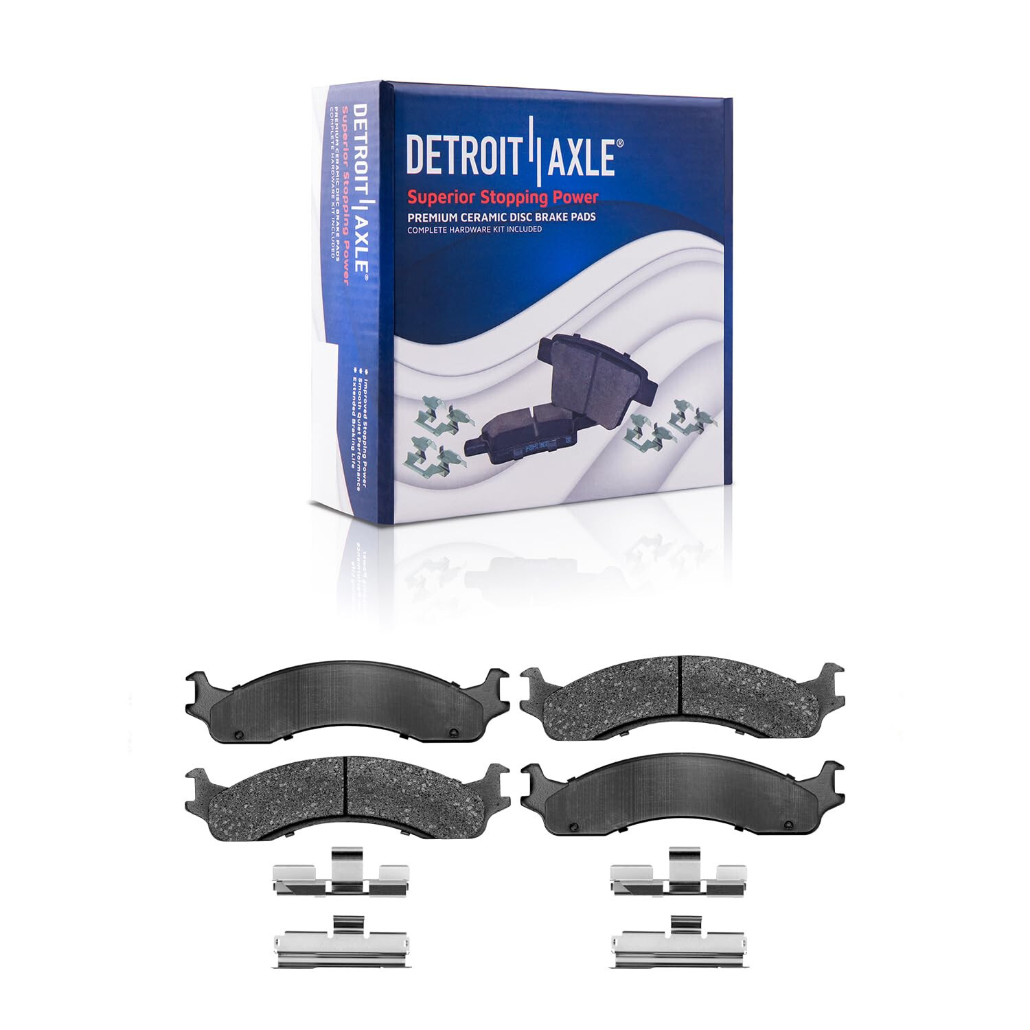 2004 – 2007 Ford E-350 Super Duty Front 331mm + Rear 326mm Brake Rotors Pads