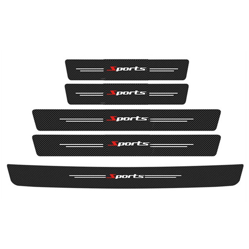 Car Door Sill Scuff Plate Cover Trunk Bumper Guard Sticker Protector Accessories