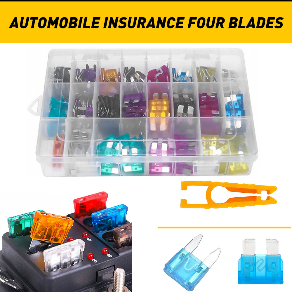 220pcs Car Blade Fuse Assortment Assorted Kit Blade Set Auto Truck Automotive