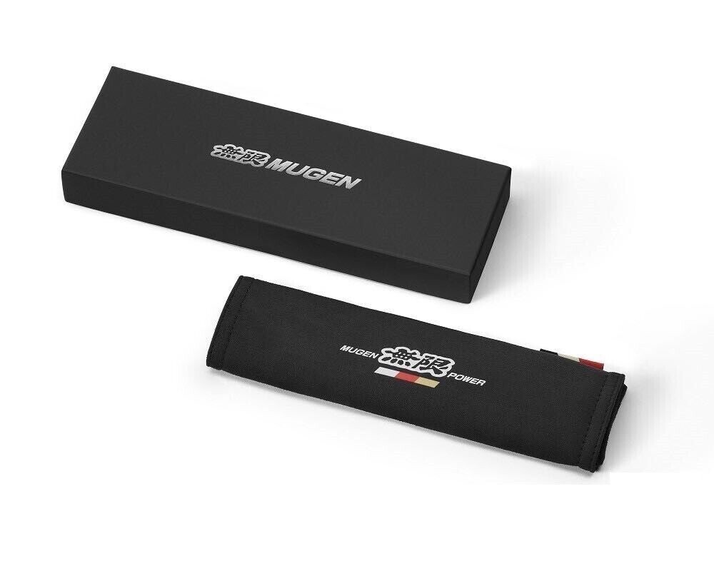 GENUINE 2PCS HONDA ACCESS X MUGEN ALCANTARA SEAT BELT PAD ACCORD CIVIC CRV HRV