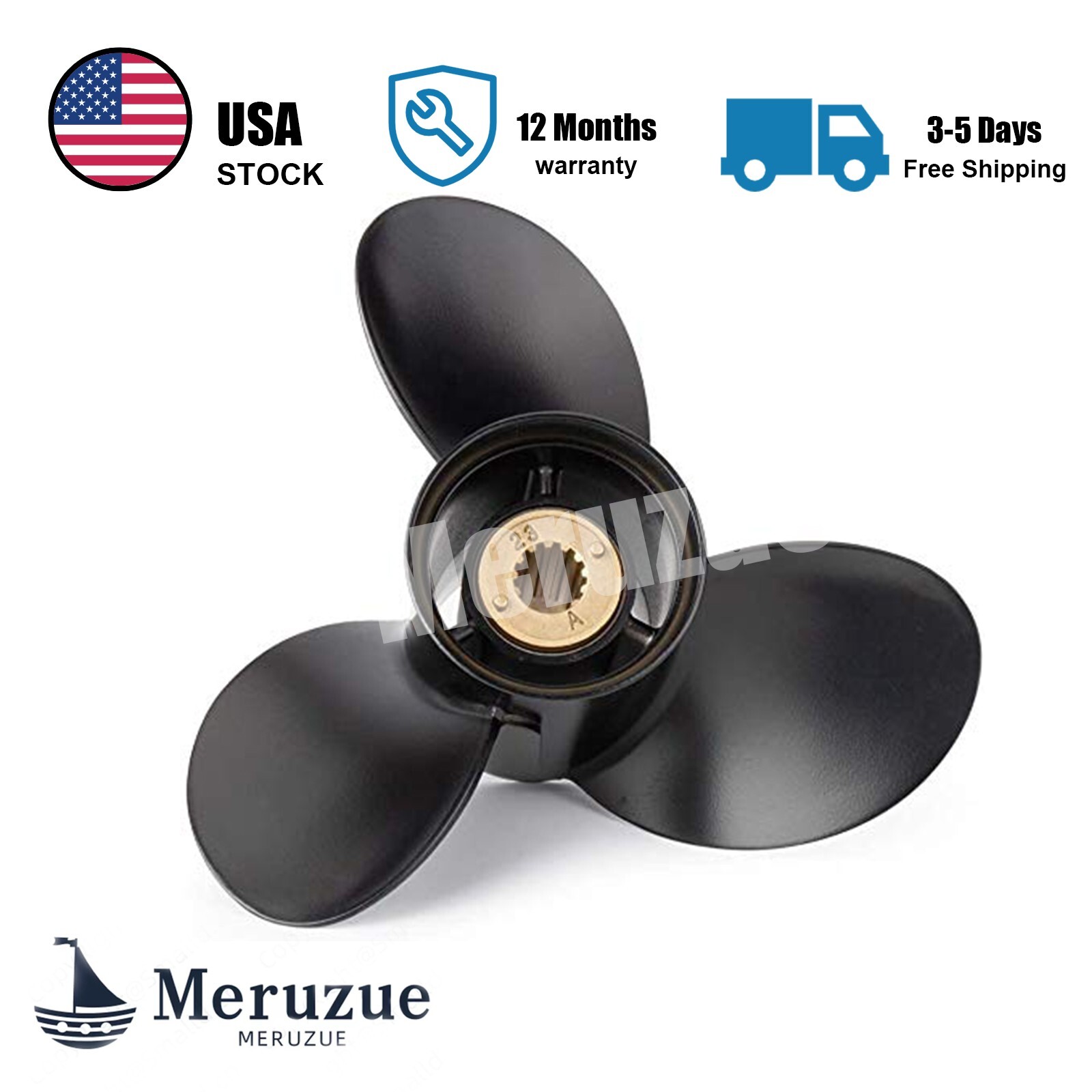 10 3/8 x 14 Boat Propeller fit Mercury Engine 25-70HP 10 3/8×14 | 48-816706A45