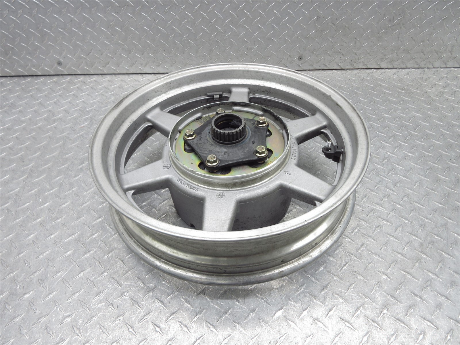 1991 91-94 Honda GL1500 Goldwing Rear Wheel Rim 16×3.5 Straight True Video OEM