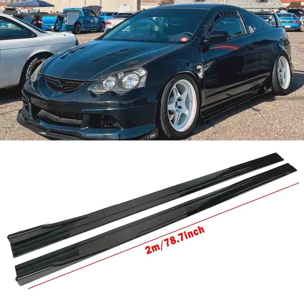 For Acura RSX DC5 2002-2006 Carbon Fiber 78.7″ 2m Side Skirts Splitter Extension