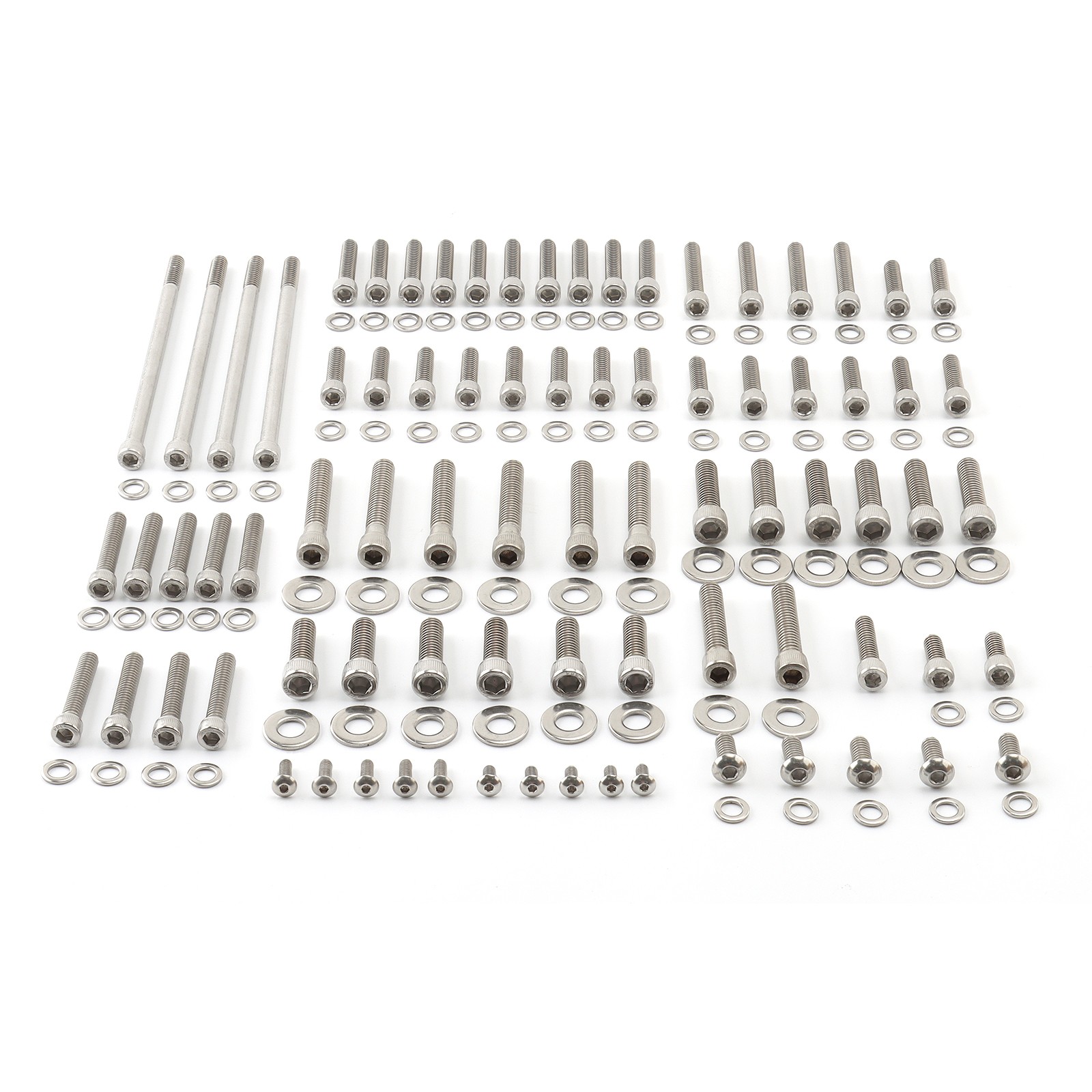 Stainless Engine Screw Bolt Kit Set For Harley Touring Street Glide Road King FL