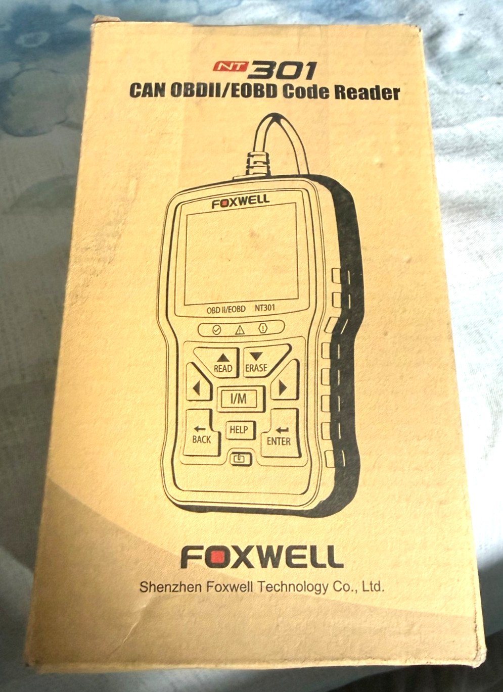 Foxwell NT301 OBD2 Scanner Code Reader Check Engine Fault Car Diagnostic Tool