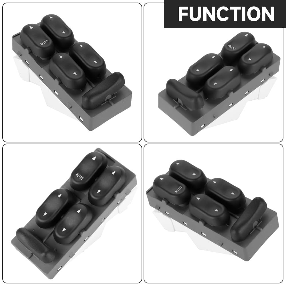 Front Left Driver Side Master Power Window Switch – Compatible for Lincoln Na…