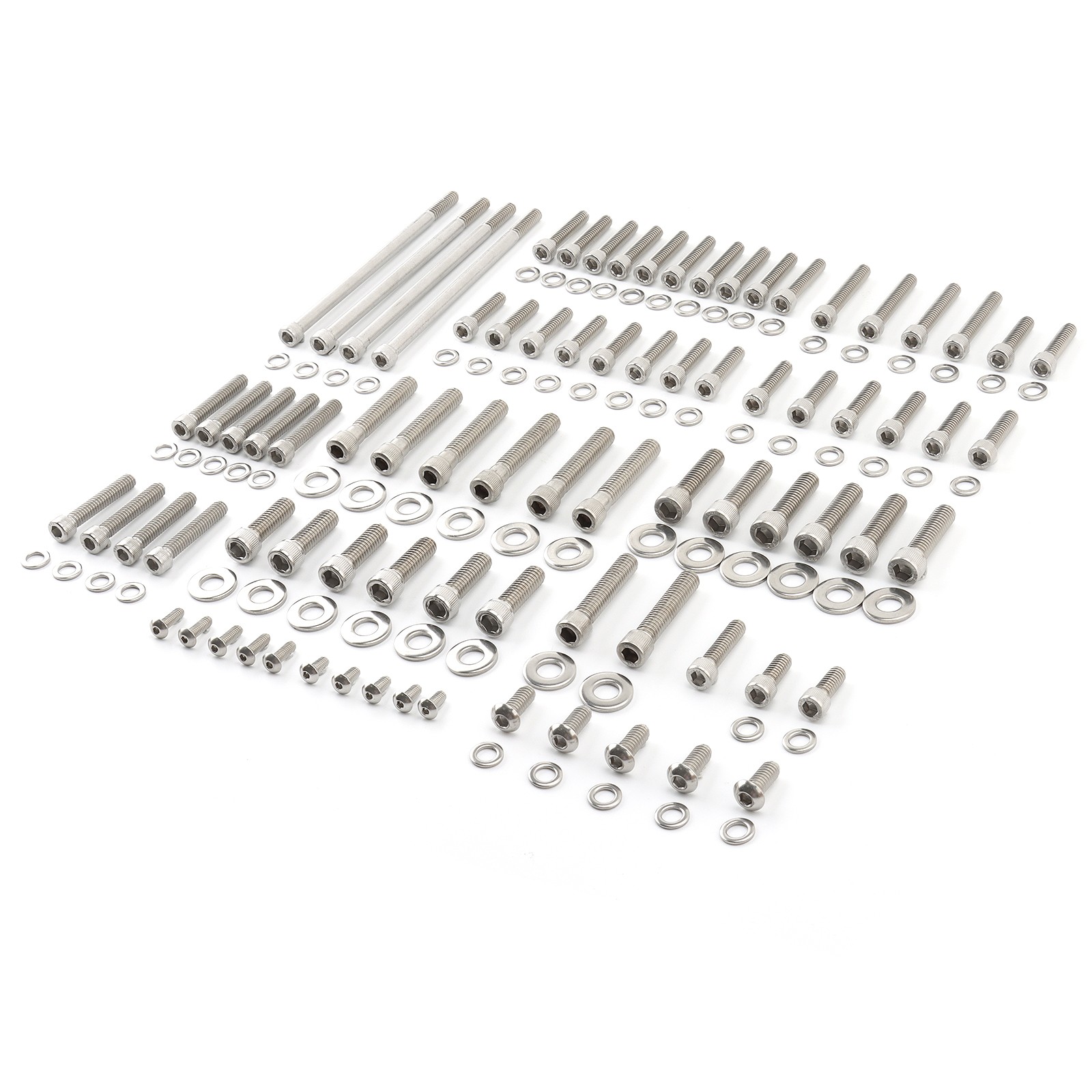 Stainless Engine Screw Bolt Kit Set For Harley Touring Street Glide Road King FL