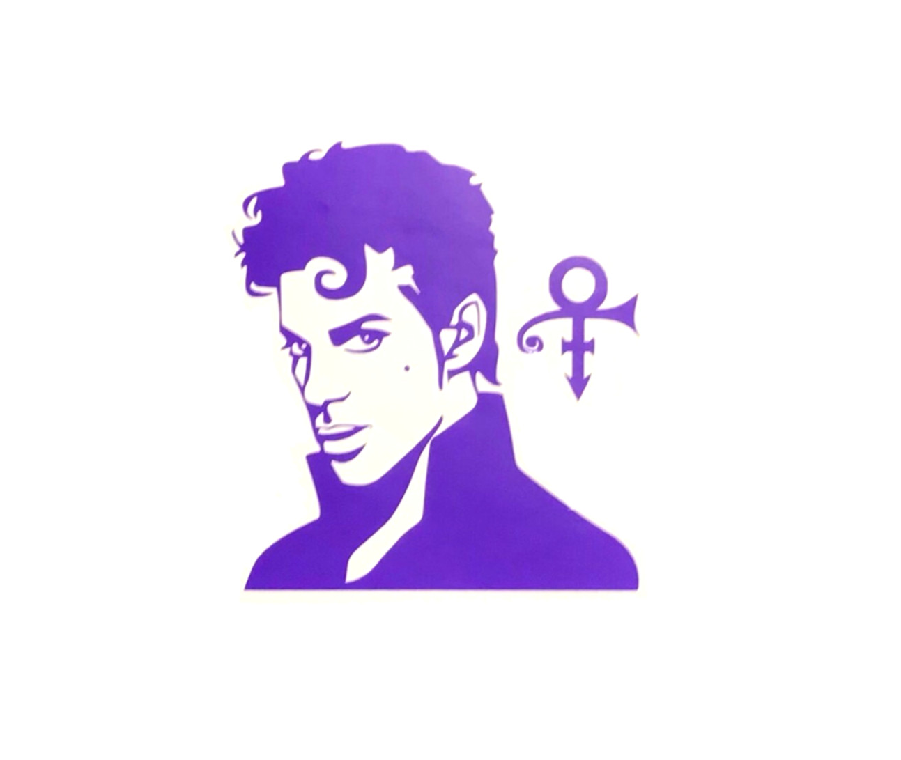Prince PURPLE vinyl decal weatherproof 3.8 x 3.5″ Made in USA