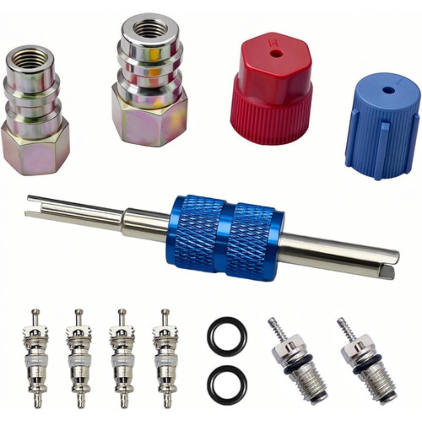 R12 to R134A AC Retrofit Fitting Adapter Kit, Conversion Adapter