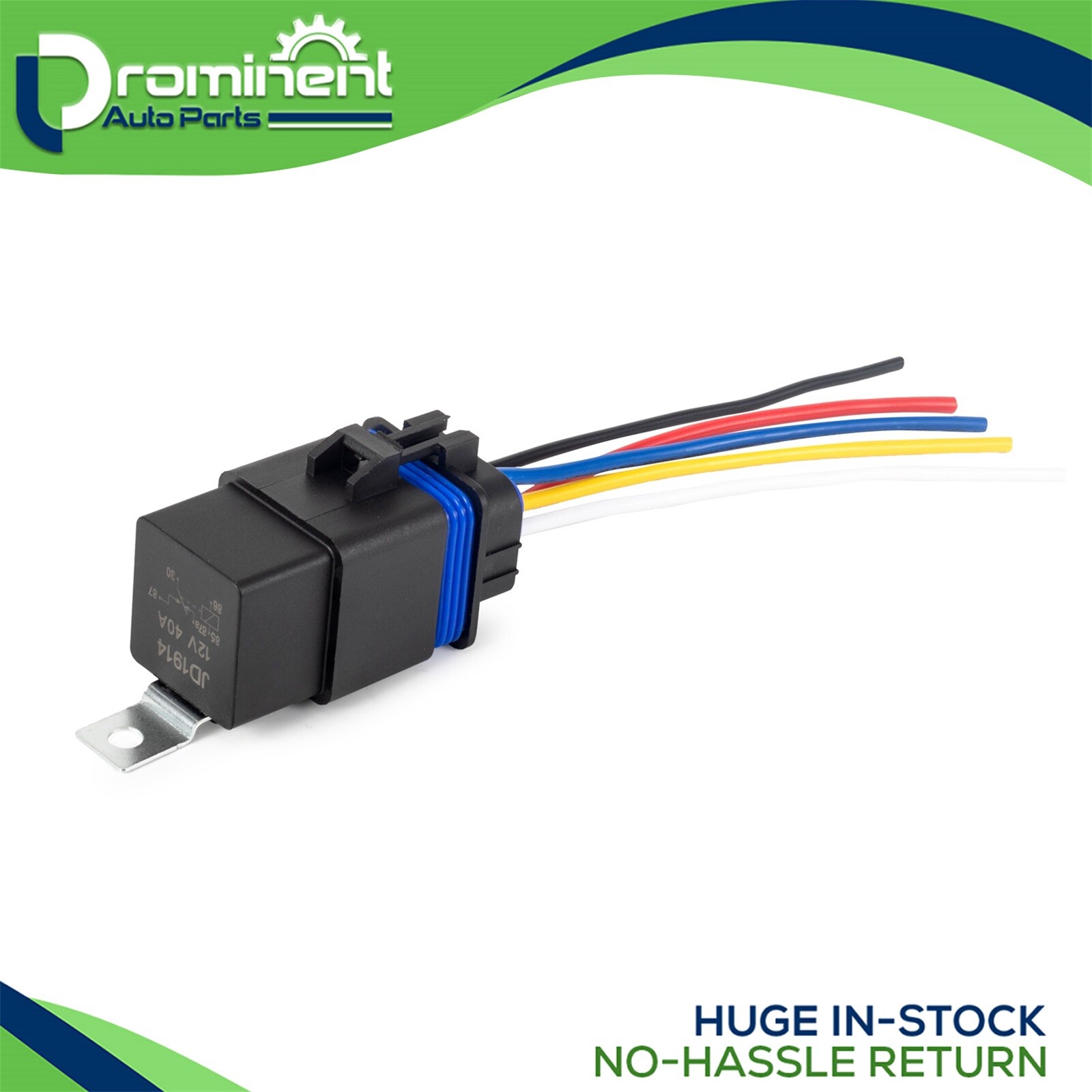 5X Waterproof Automotive SPDT Relay Kit fit 5-PIN 40/30 AMP 12V DC with Harness