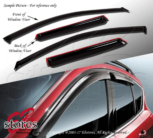 For 2003-2006 Mitsubishi Outlander Smoke Window Visor Rain Guard 4pcs Set