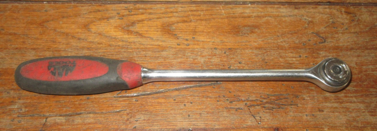 MAC Tools XRR10PA 3/8″ Drive 10″ Round Head Ratchet Bi Material Comfort Handle