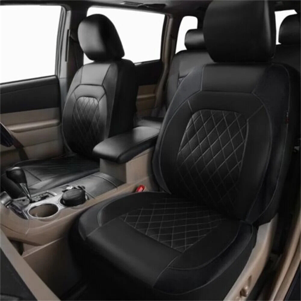 PU Leather Driver+Passenger Full Seat Covers For Nissan 350Z 370Z Cushion Covers