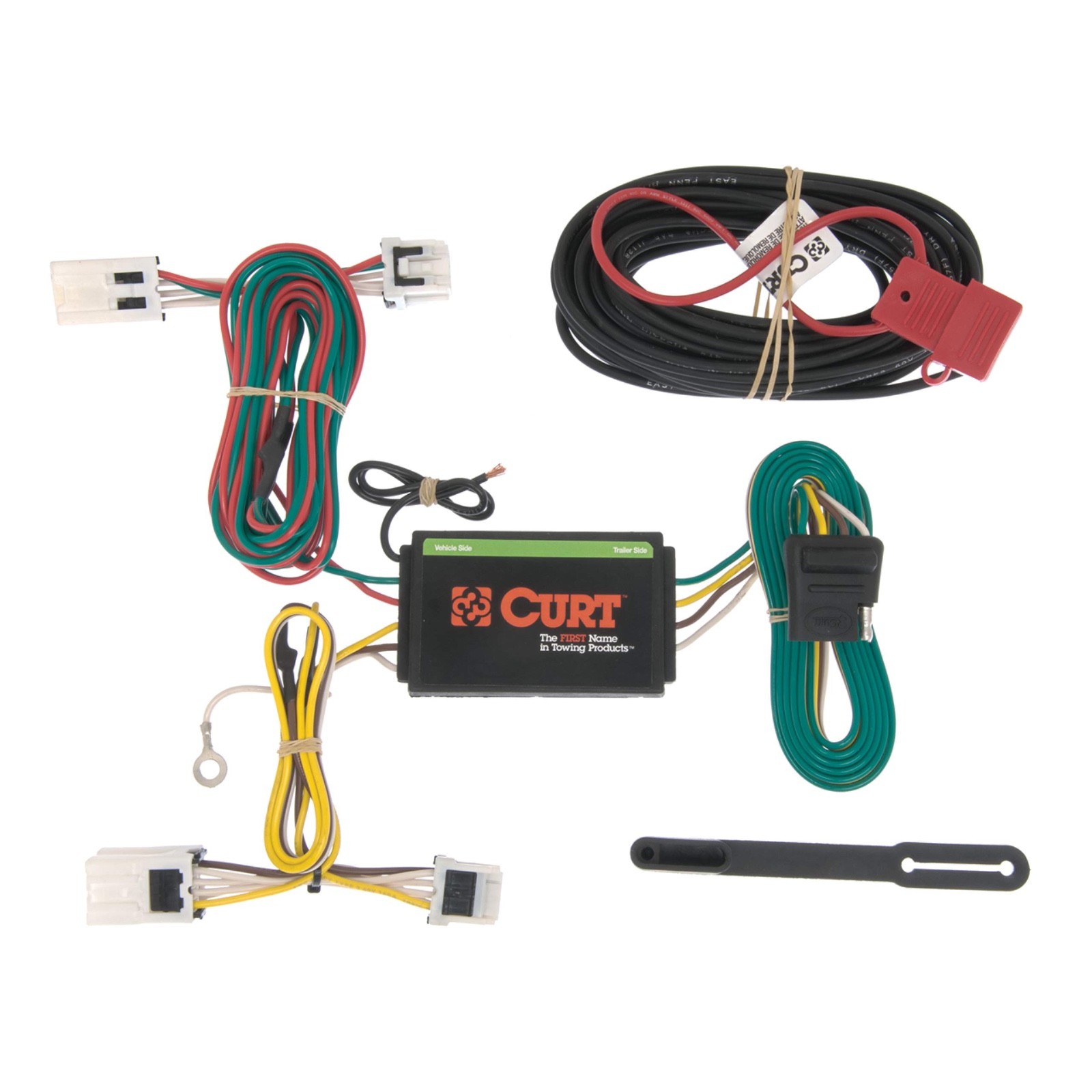 Curt 56148 Trailer Wiring T Connector With 4-Way Flat Trailer Connector
