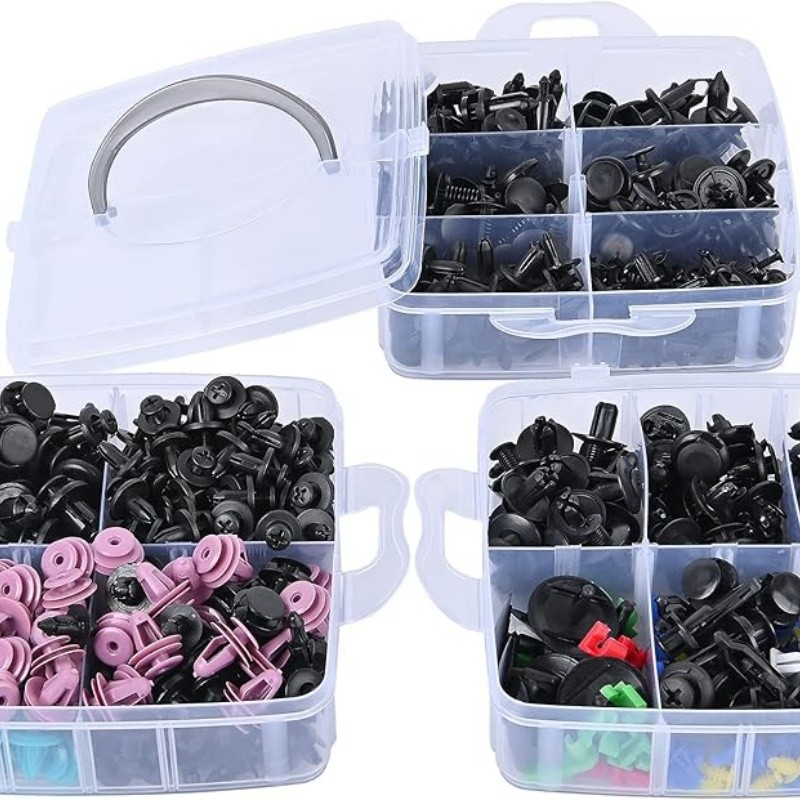 725Pcs Car Push Retainer Clips Auto Fastener Trim Clips Kit Bumper Fender Rivets