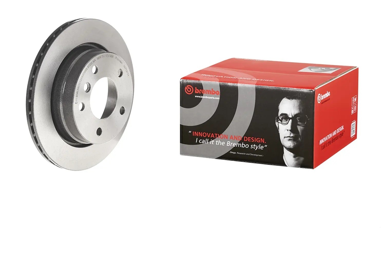 Brembo for 07-18 BMW X5/11-19 X6 Front Premium UV Coated OE Rotor