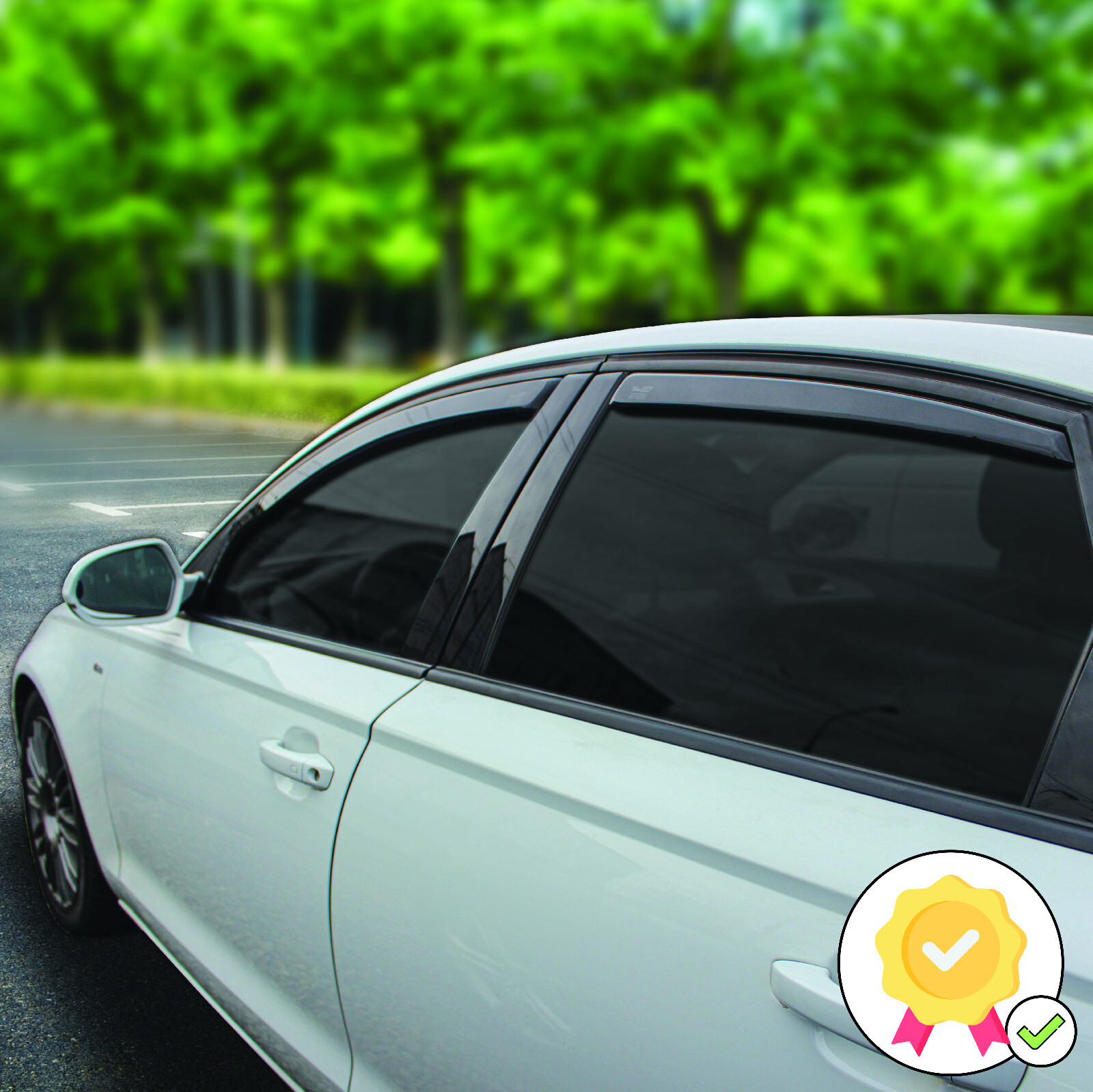 In Channel for Mitsubishi Eclipse Cross 2018-up wind deflectors sun visors 4pcs