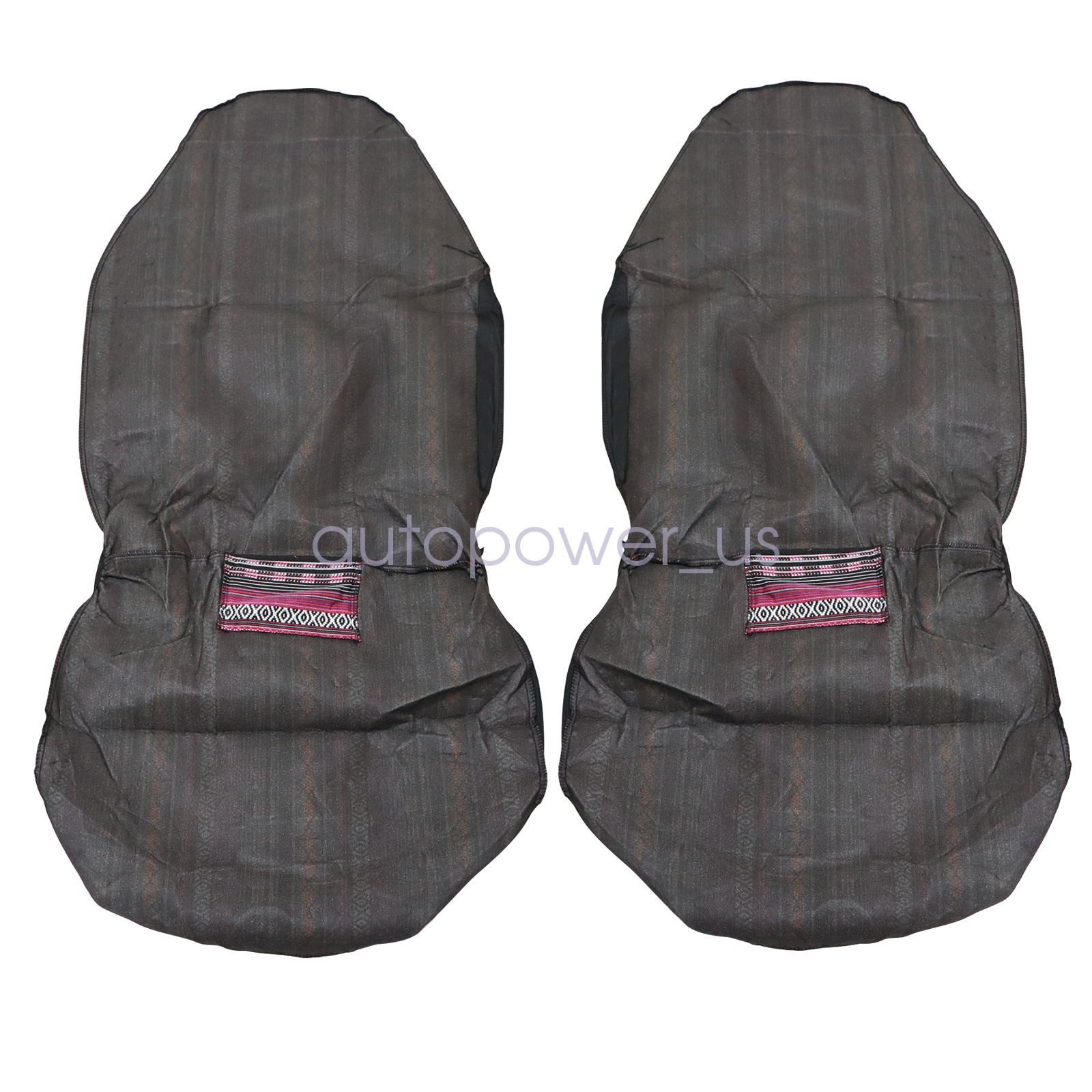 Fits Jeep Car 2 Seat Cover Full Front Cloth Protector Cushion As Picture Shows