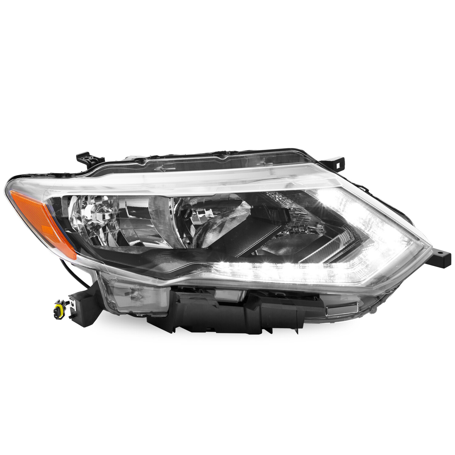 For 2017 2018 2019 Nissan Rogue 4Dr LED DRL Halogen Right Passenger Headlight