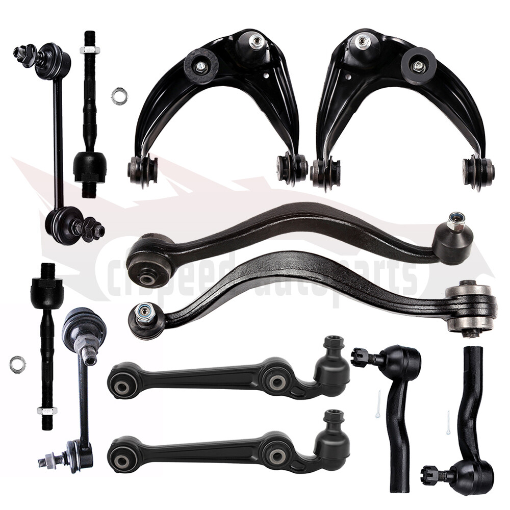 12PCS Front Control Arm w/ Ball Joints Suspension Kit For Ford Fusion 2007-10