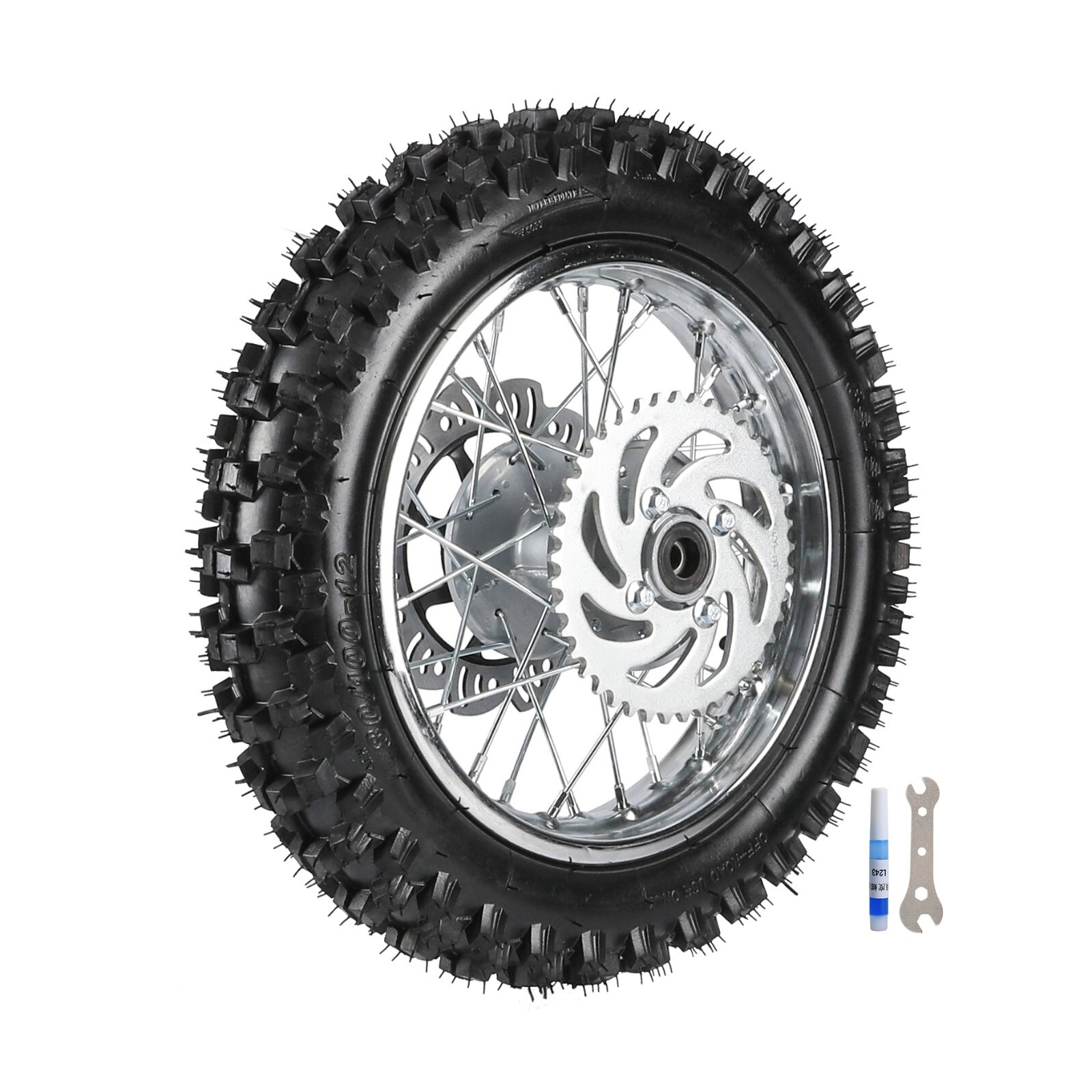 12″ inch Rear Wheel 80/100-12 Tire Rim for XR70 SSR 110cc 125cc Taotao Dirt Bike
