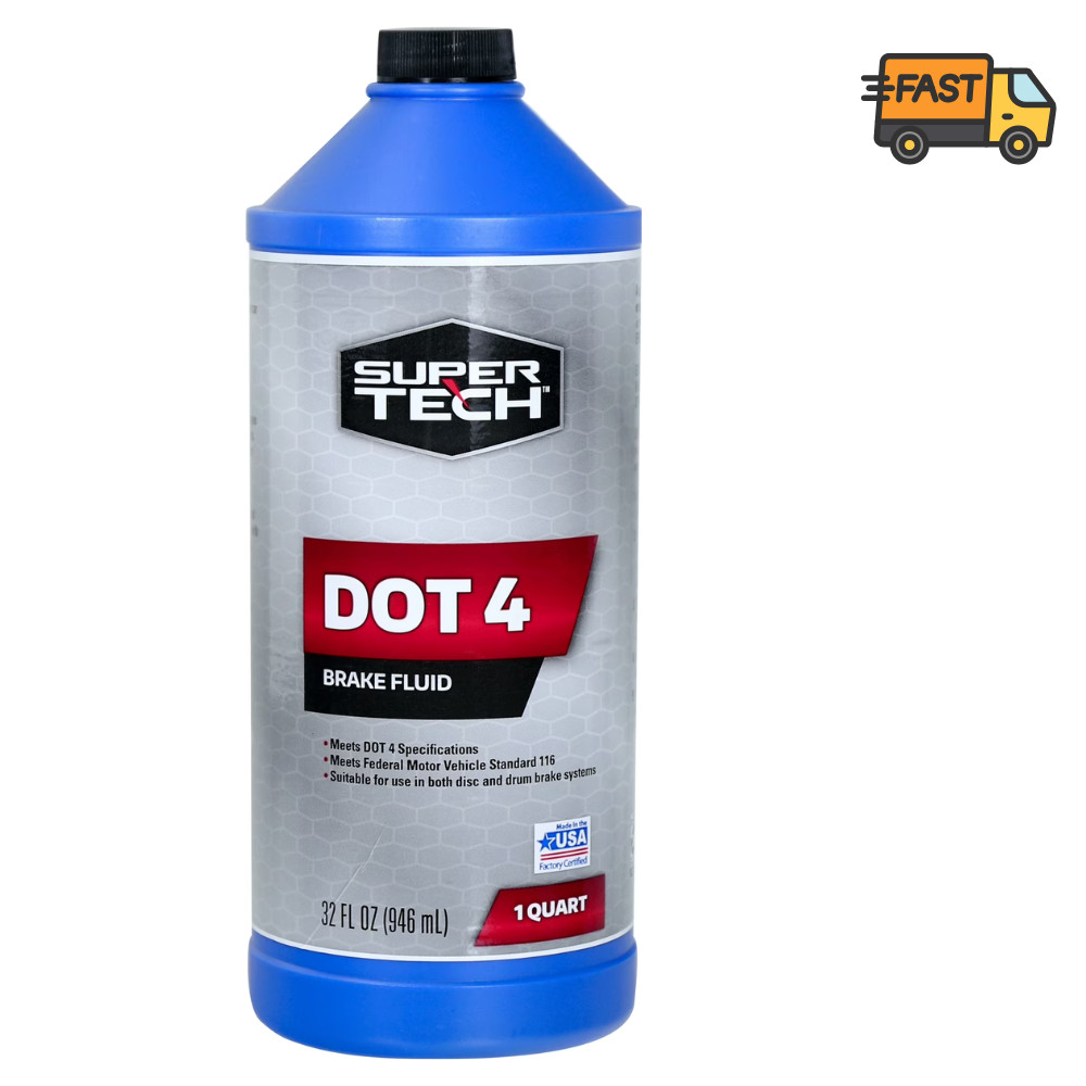 Super Tech DOT 4 Brake Fluid 32 fl oz Automotive Brake System Fluid