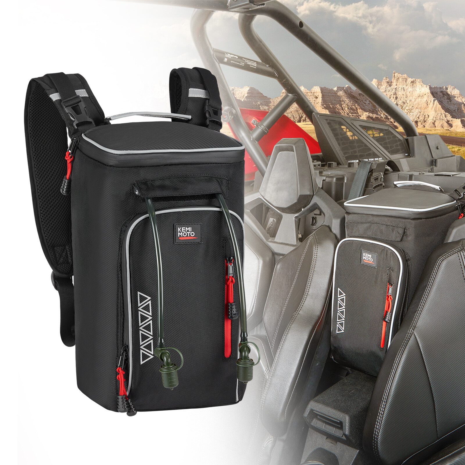 UTV Updated Center Console Storage Bag W/Cooler for Can Am Maverick X3 2020-2023