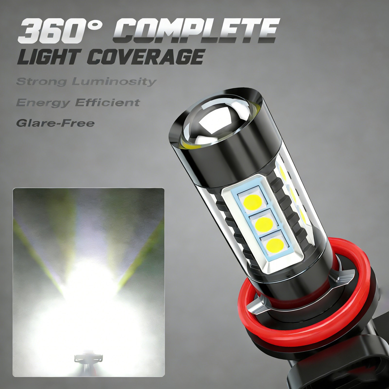 For Nissan 2x H11 LED Fog Lights 6500K White 12000LM Super Bright Bulbs KIT