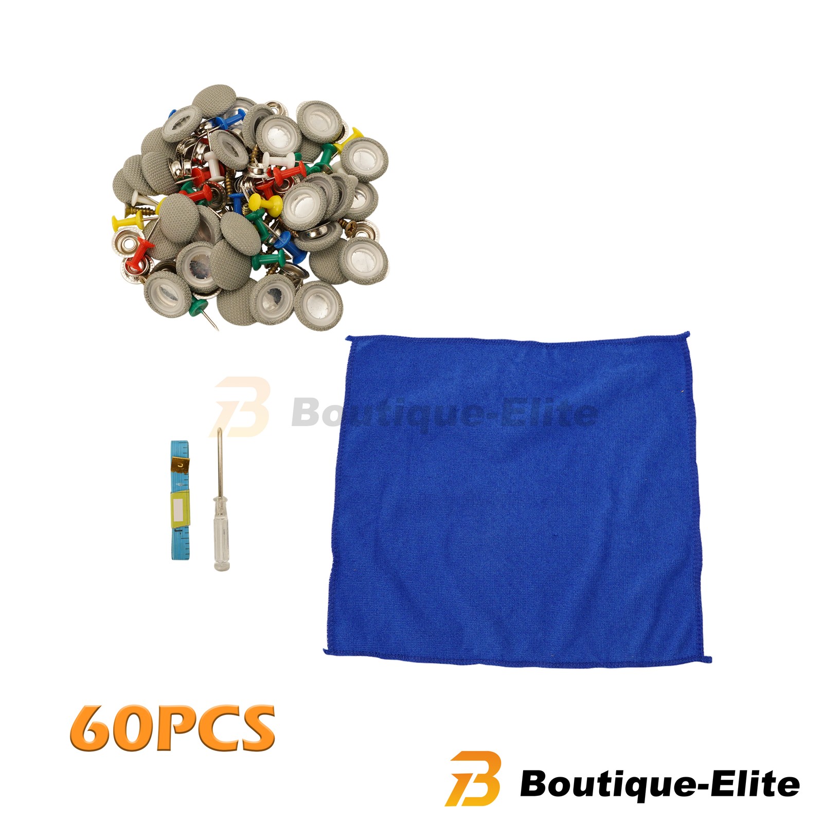 60PCS Car Roof Liner Ceiling Kit Repair Buckle Sagging Headliner Pins Rivet Snap