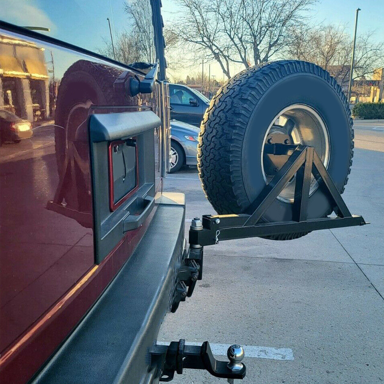 Spare Tire Carrier For Hummer H2 03-09 Hitch Tire Carrier Heavy Duty Solid&Tough