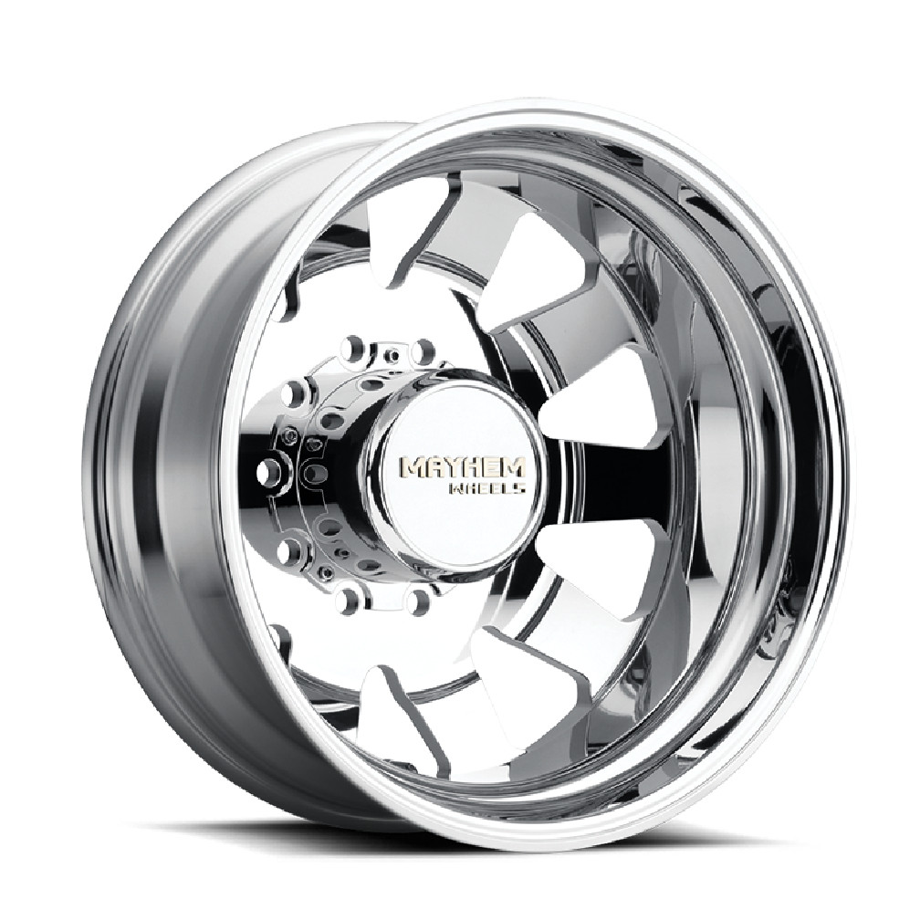 (Set-4) Mayhem Challenger Dually 22×8.25 10×225 169mm Polished Wheels 22 Inch