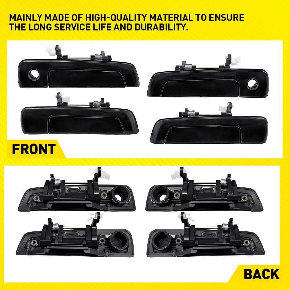 For 2003-2004 Mitsubishi Eclipse GTS Outer Exterior Door Handle Left Right 4Pcs