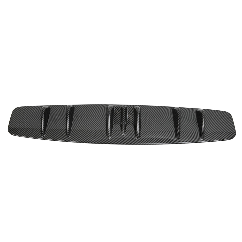 For Mitsubishi Lancer Rear Diffuser 7 Fins Bumper Lip Splitter Spoiler Carbon