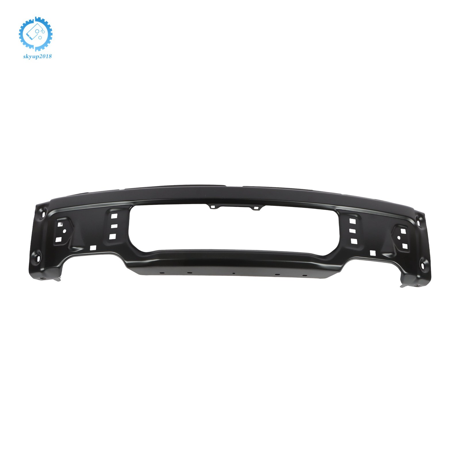 Split-Type For Ford F150 2009-2015 W/ Fog Light Hole Steel Front Bumper Black