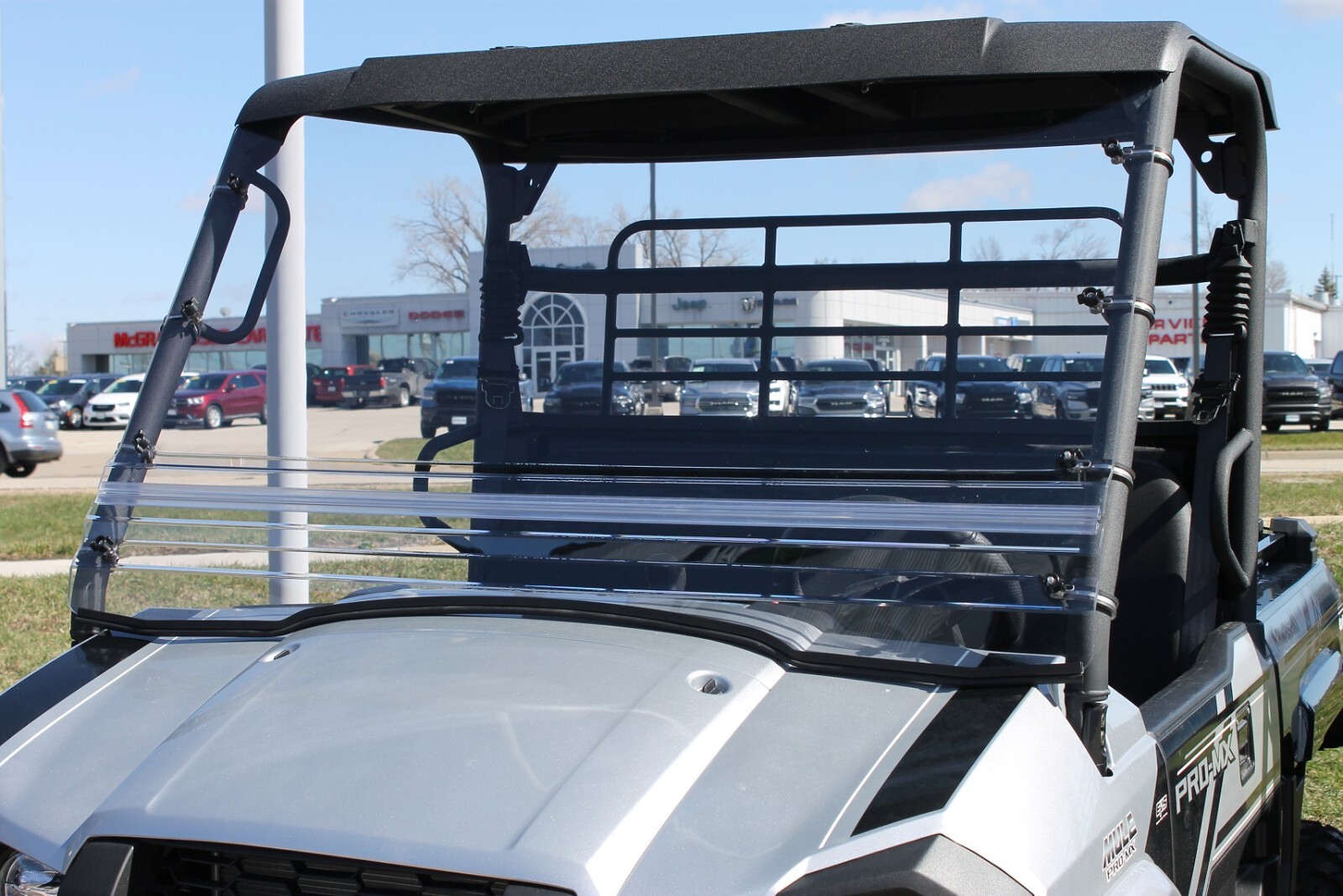 KAWASAKI MULE PRO MX 2019-2024 FOLDING WINDSHIELD, NOT FOR FX, FXT, FXR, DX, DXT