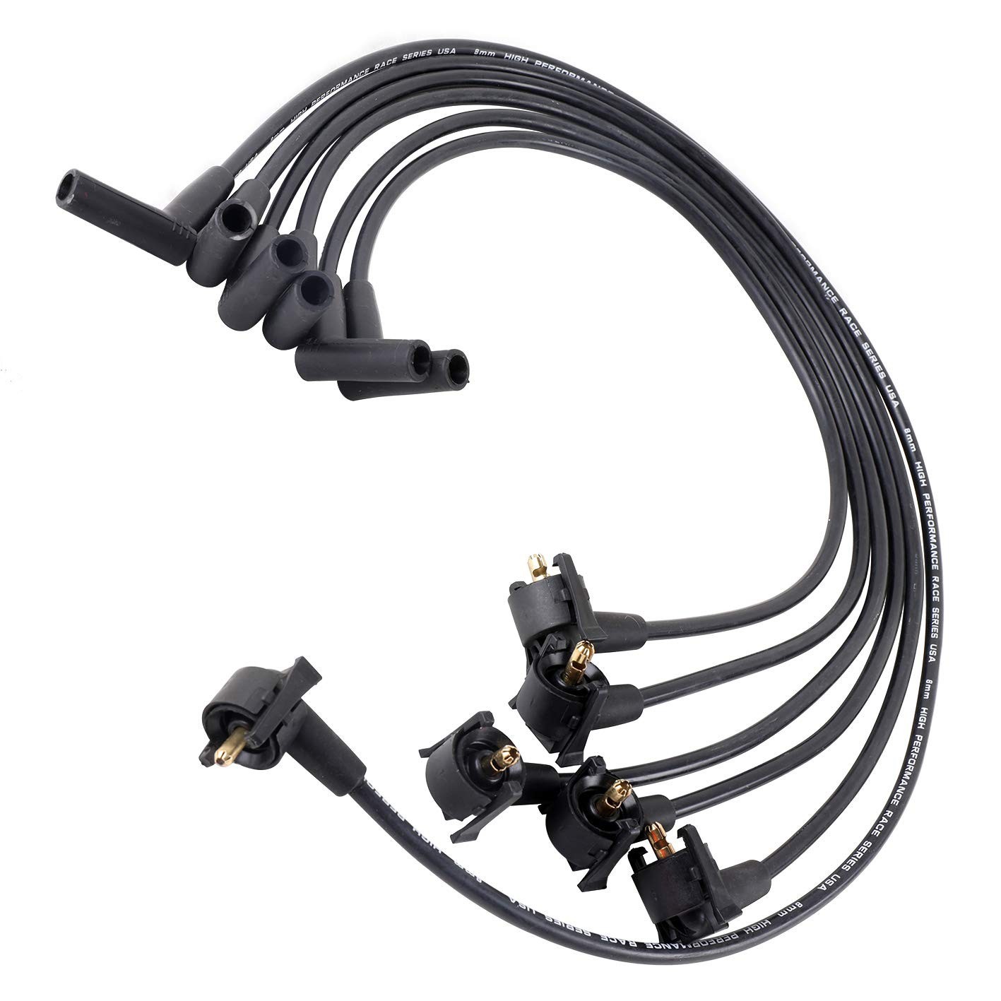 8mm Ignition Spark Plug Wire Set – 6-Pack for Ford E-150, F-150 V6 4.2L 1997-200