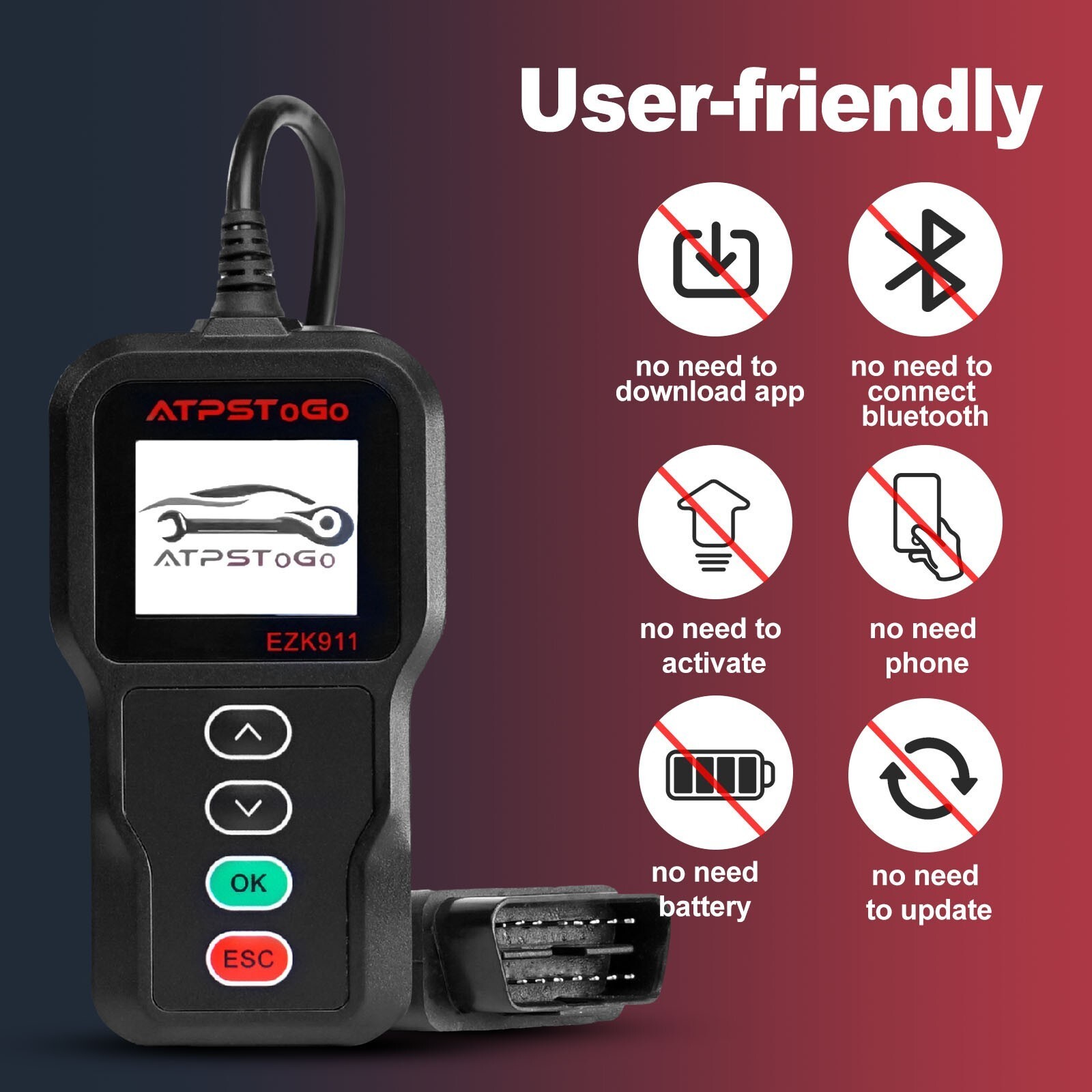 Used Remote Key Fob Programmer~Tool For Select Toyota/ Lexus Prox Smart Key Fob