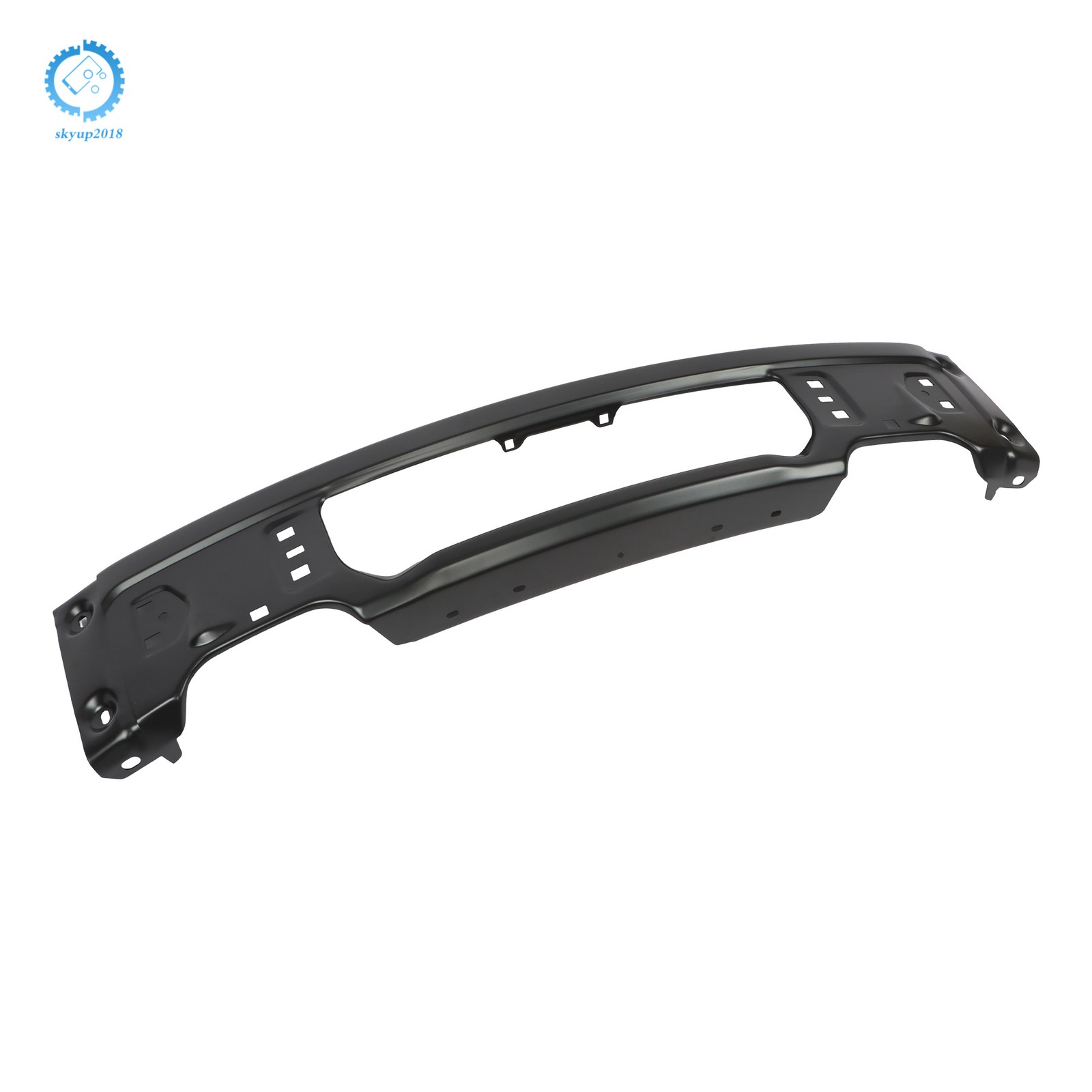 Split-Type For Ford F150 2009-2015 W/ Fog Light Hole Steel Front Bumper Black