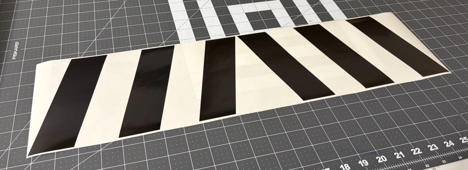 Chevron Reflective Car Decal (1 Left and 1 Right) Various Colors 12″x6″ By SSMG