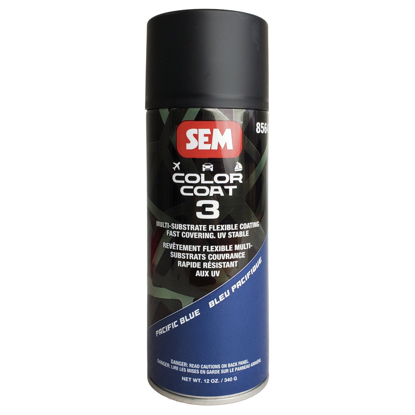 SEM 85643 Color Coat 3 Pacific Blue Flexible Coating (Net Wt. 12 oz.)