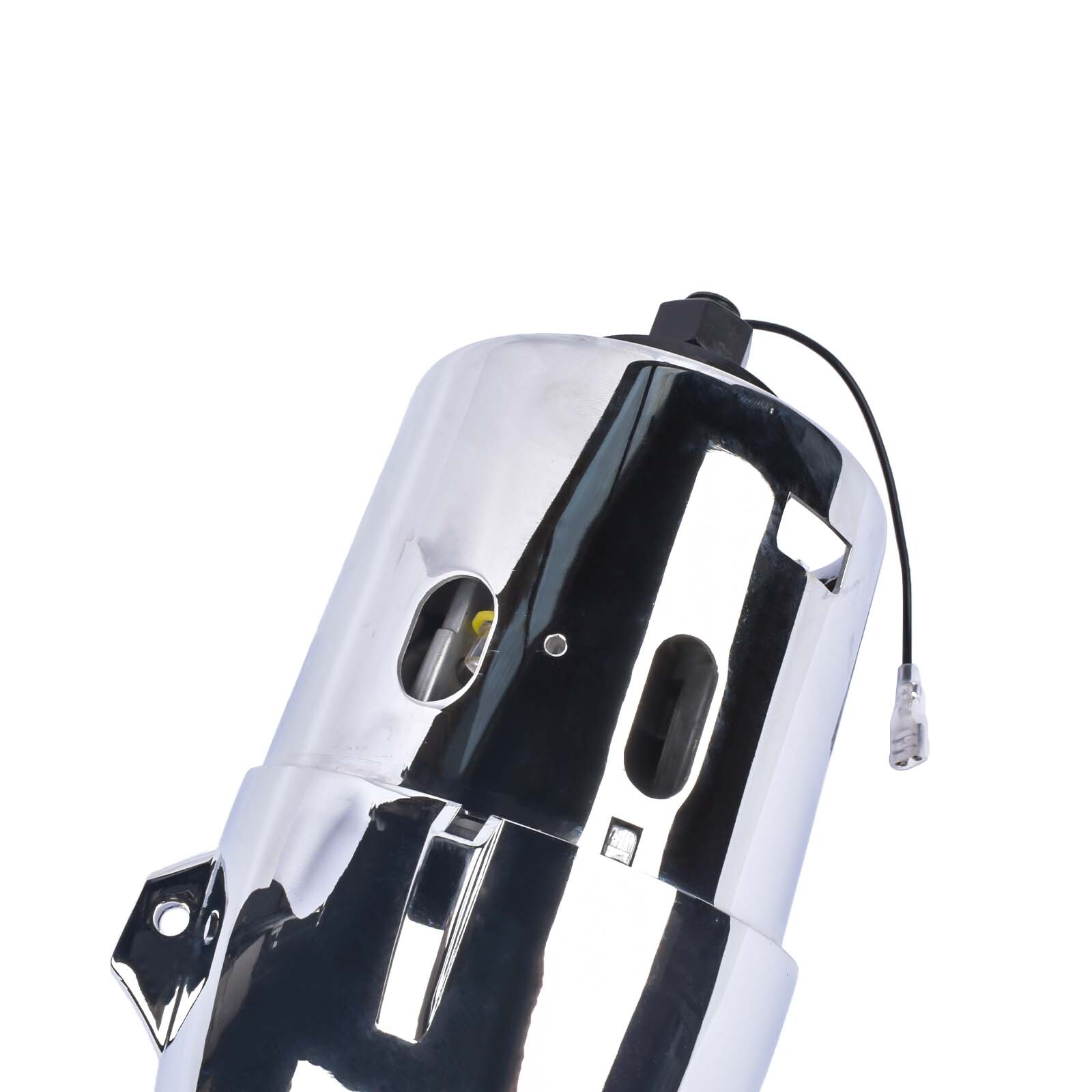 30″ Steering Column Tilt Automatic No Key Universal W/ 9 Holes Adapter Chrome